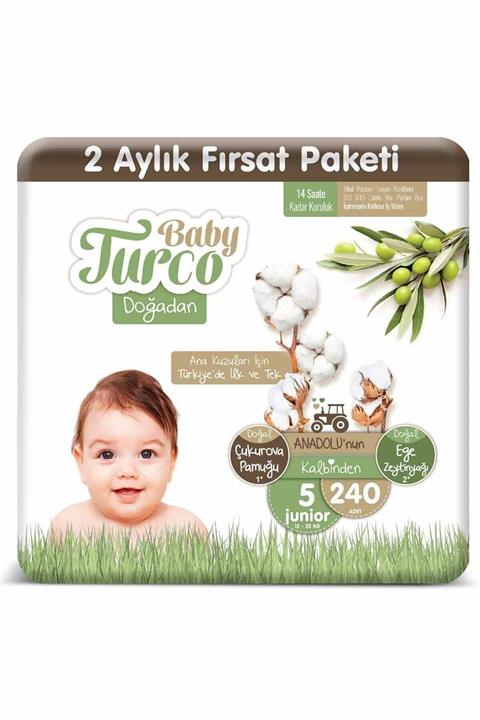 Baby Turco Doğadan 5 Numara Junıor 240 Adet