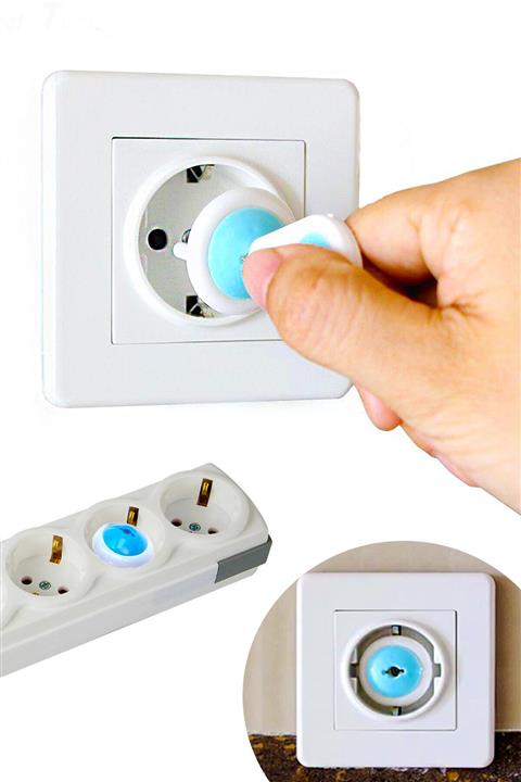 Helen's Home 6 Adet Anahtarlı Çocuk Koruma Priz Kilidi