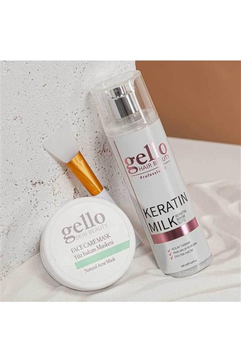 GELLO Yüz Bakım Maskesi + Keratin Sütü
