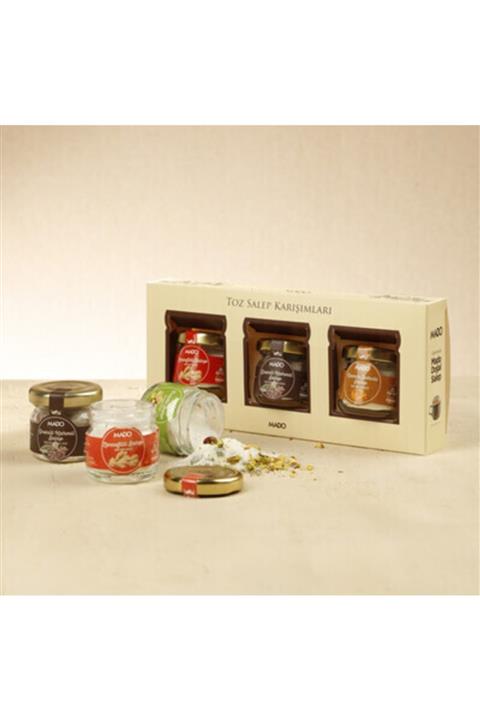Mado Toz Salep Karışımları (26 Gr, 3lü Kavanozda)