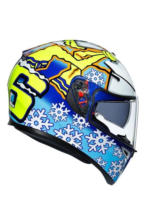 AGV K3 Sv Top Plk Rossi Winter Test 16 Kapalı Kask