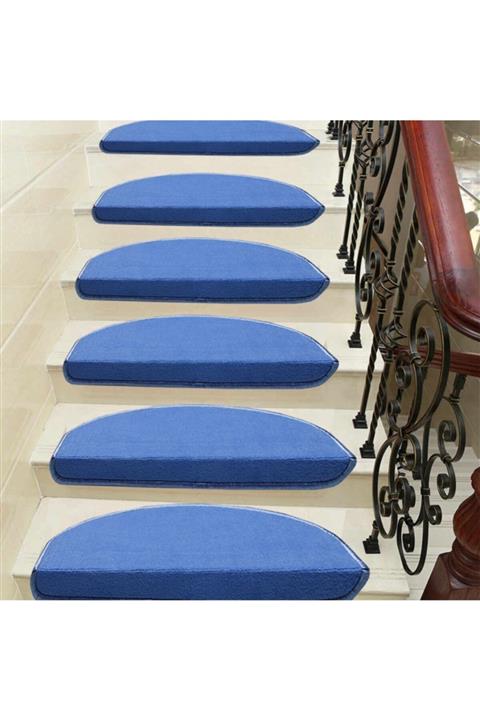 Step Mavi Kendinden Yapışkanlı Merdiven Basamak Paspası / Halısı