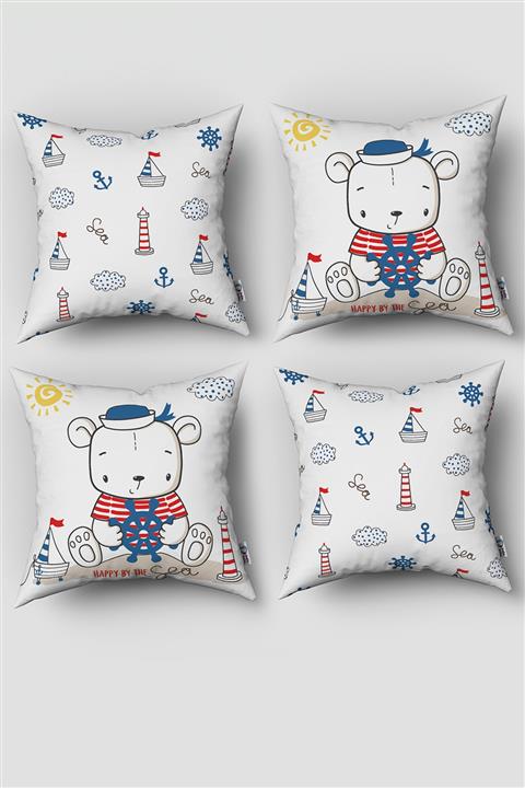 Tinybabyconcept Oyun Çadırı Konsept Çift Taraflı Baskı 4 Lü Kırlent Kılıfı Model No:297