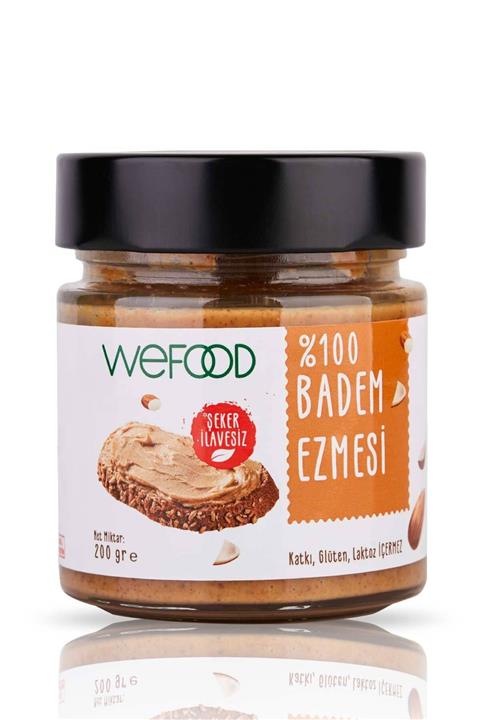 Wefood Şekersiz %100 Badem Ezmesi Sade 200 gr