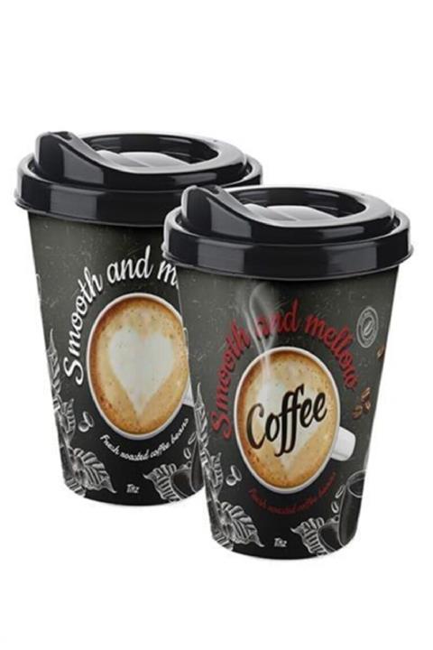 Tilbe Home 2 Adet Kahve Bardağı Sızdırmaz Kapaklı Kahve Kupası 450ml Ofis Seyahat Kahve It S Time Coffee Model