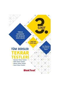 Tudem Yayınları 3.sınıf Bloktest Tüm Dersler Tekrar Testleri - Tudem