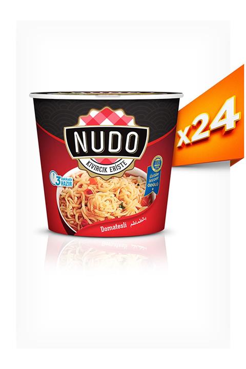 Nudo 24'lü Domatesli Erişte 70 Gr (bardak)