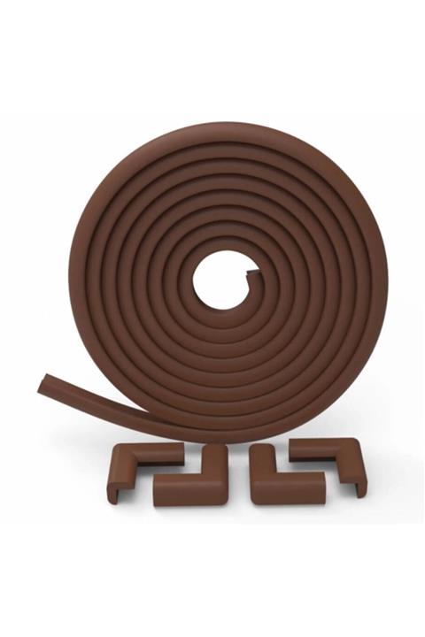 AGUBUGU BABY - 2 Metre Kenar + 4 Adet Köşe 8mm - Kahverengi