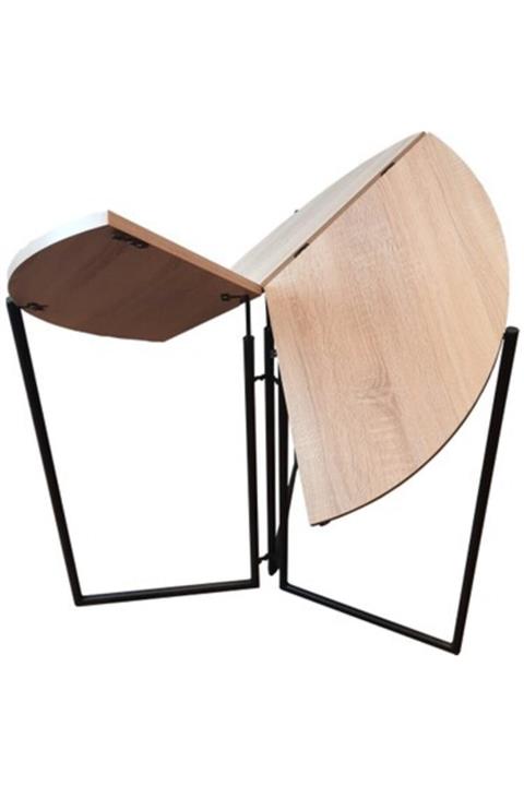 TurkGogin Yaprak Masa Üç Parçalı -mutfak, Bahçe, Balkon Vs.