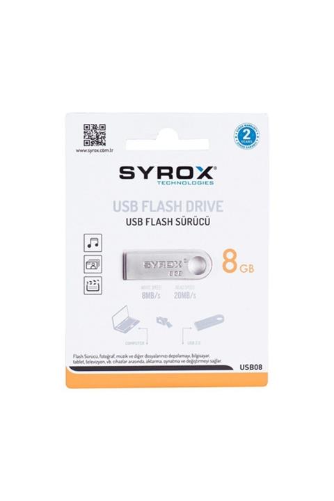 Syrox 8 Gb Metal Usb Bellek