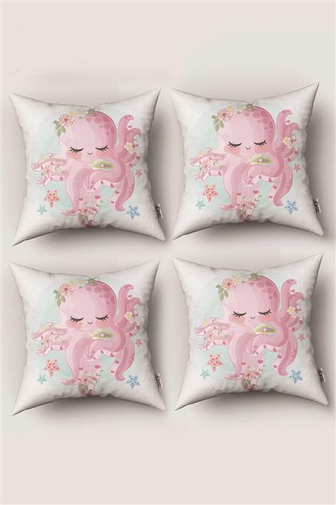 Tinybabyconcept Oyun Çadırı Konsept Çift Taraflı Baskı 4 Lü Kırlent Kılıfı Model No:129