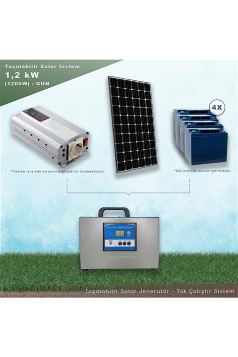 MAtech Soled Gnr-4x24a Taşınabilir Solar Sistem - Solar Jeneratör