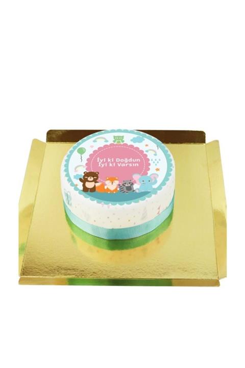 Nuga Sevimli Hayvancıklar Çocuk Doğum Günü Pastası