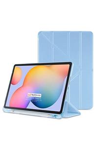 Nezih Case Xiaomi Mi Pad 5 Uyumlu Origami Kalem Bölmeli Pu Deri Arkası Yumuşak Silikon Kılıf