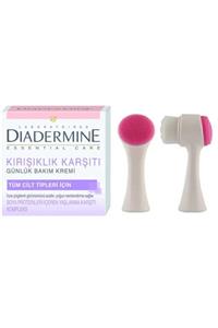 Diadermine Kırışıklık Karşıtı Krem + Çift Taraflı Yüz Temizleme Fırçası