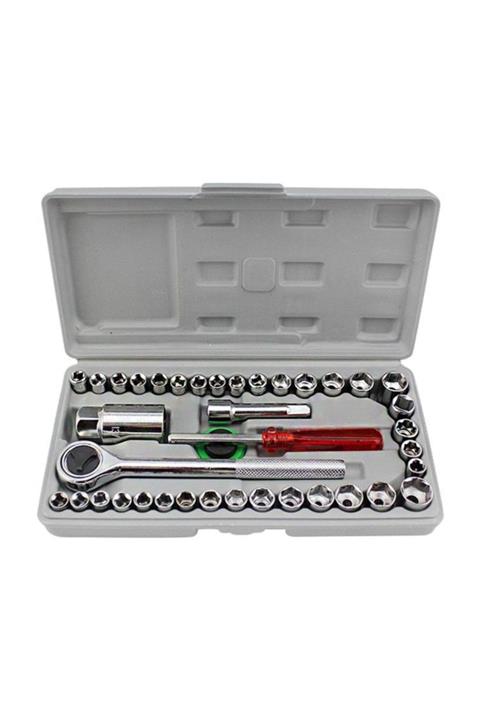 xolo Tiger 40 Parça Circirli Lokma Takimi Tornavida Lokma Circir Soket Motor Kaput Lokma Takimi Çantali