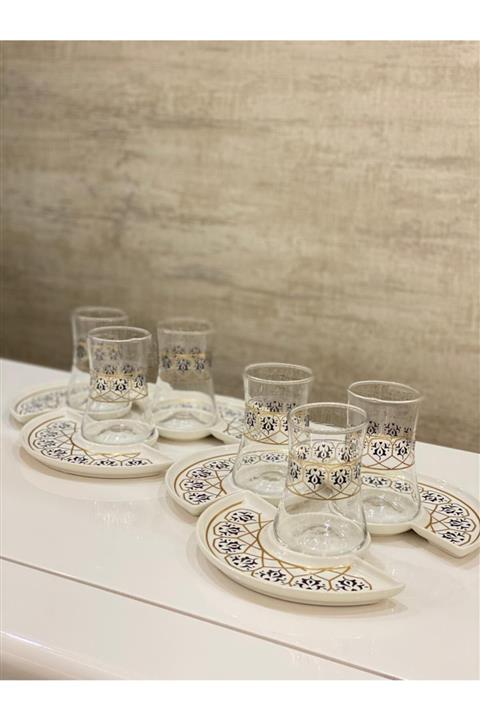 Remetta Porselen Tabak Çay Seti 12 Parça