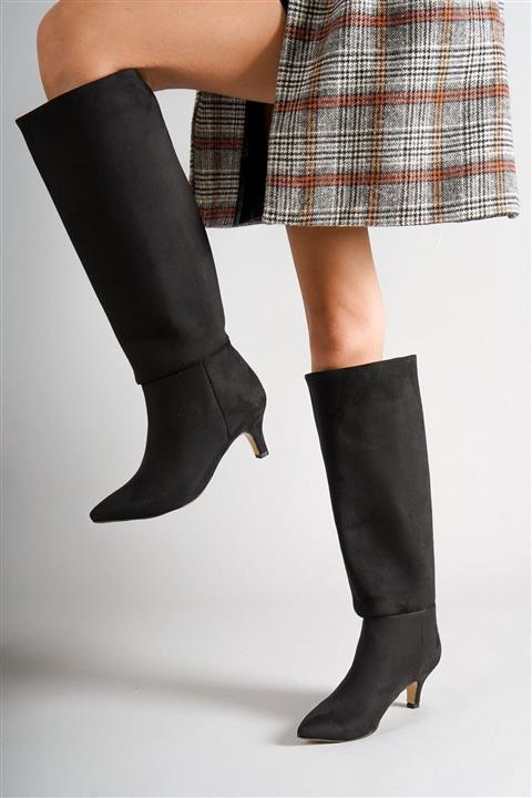 EYLÜL AYDIN Siyah Süet Çizme