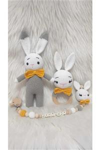 ON MARİFET Amigurumi Örgü Oyuncak Tavşan Set