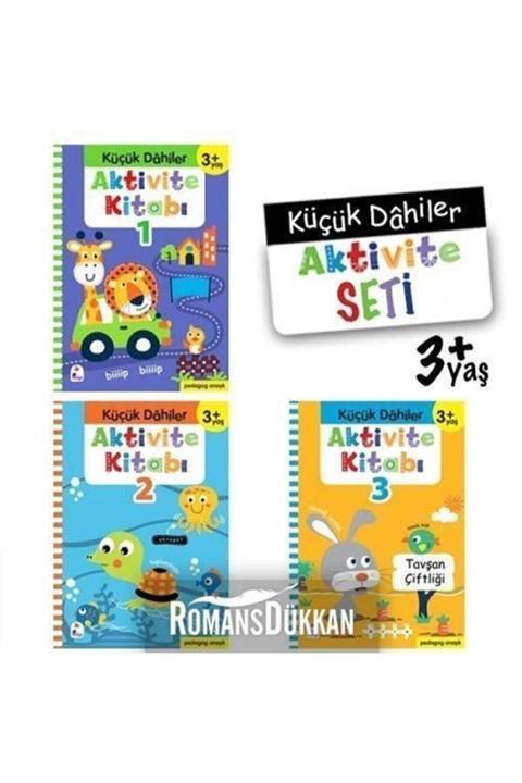 İndigo Kitap Küçük Dahiler Aktivite Seti 3 Yaş 3 Kitap Takım