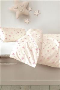 Hibboux Star White Bebek Nevresim Seti - W.rose