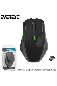 FAVORİ MAĞAZACILIK Everest Smw-777 Usb 2,4ghz Optik Wireless Siyah Mouse