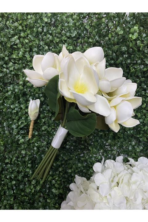 Süslü Sanat Manolya Gelin Çiçeği