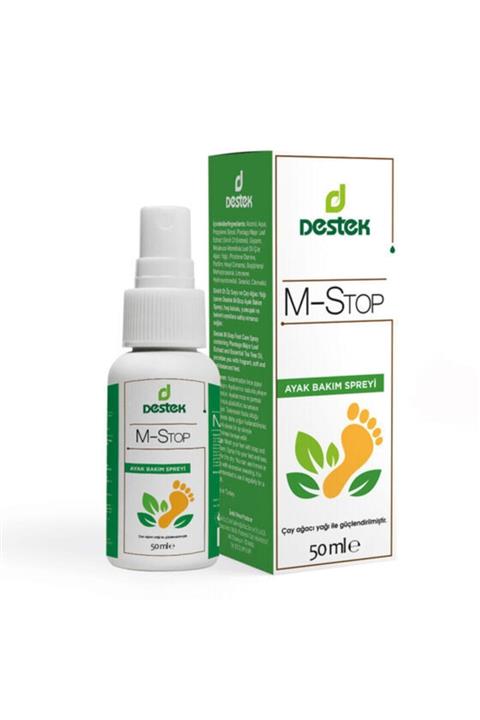 Destek M - Stop Ayak Bakım Spreyi Çay Ağacı Yağlı Mstop 50 ml