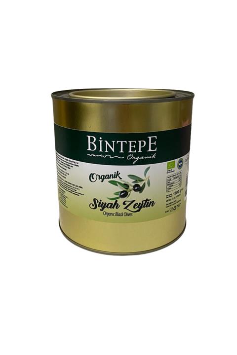 BİNTEPE ORGANİK Sofralık Organik Siyah Zeytin ( 1800 Gr)