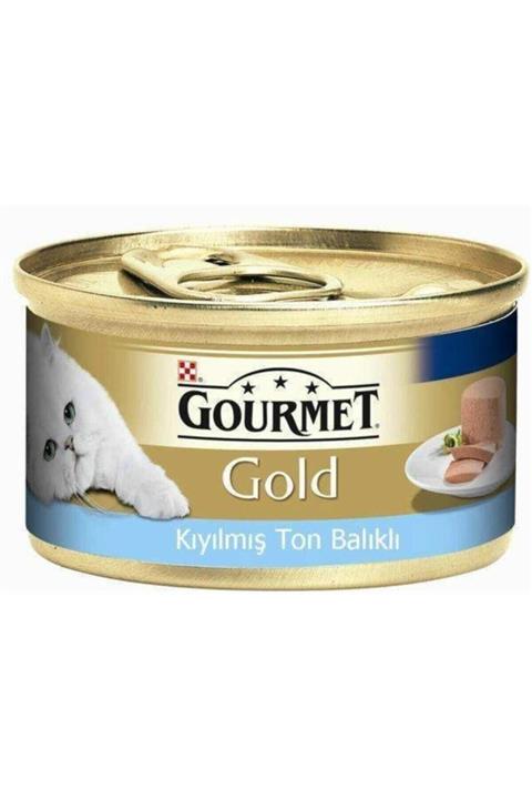 Gourmet Gold Kıyılmış Ton Balıklı Konserve Yetişkin Kedi Maması 24 X 85 G
