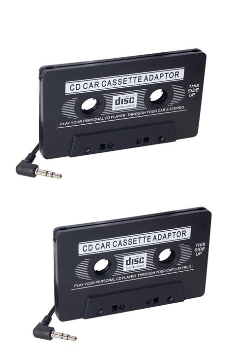 Powermaster 2 Adet Oto Teyp Kaset Adaptörü Mp3 Mp4 Cd Çalar Kablolu Araç Aux Dönüştürücü Player