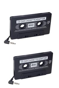 Powermaster 2 Adet Oto Teyp Kaset Adaptörü Mp3 Mp4 Cd Çalar Kablolu Araç Aux Dönüştürücü Player