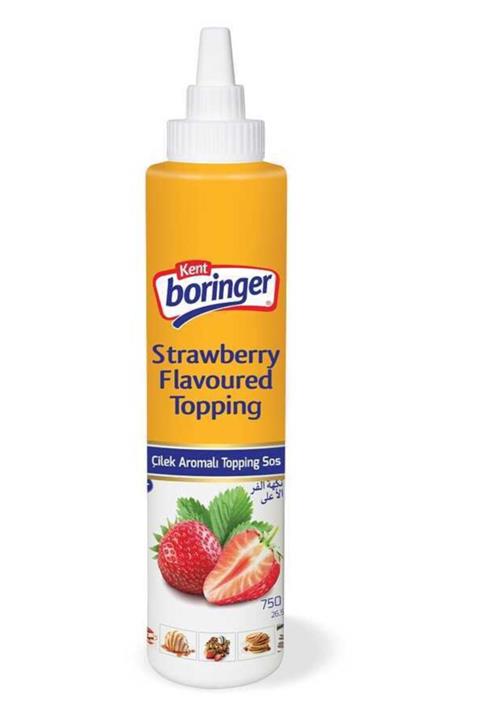 Kent Boringer Çilek Aromalı Topping Sos 750 Gr