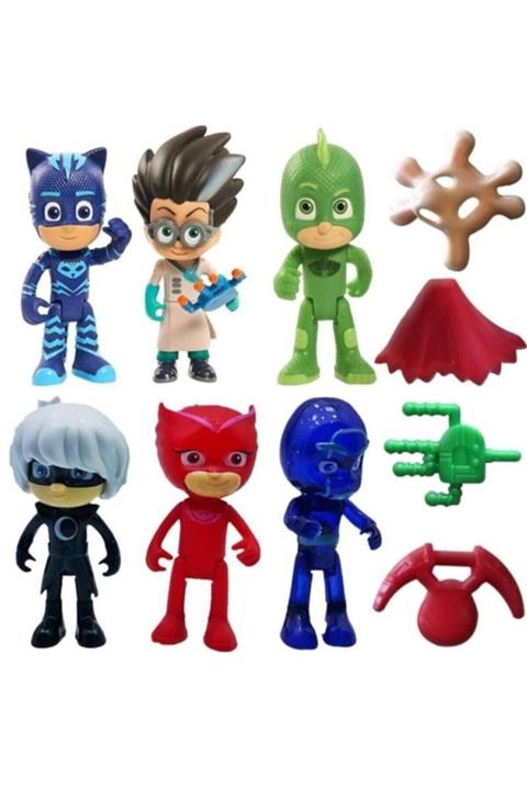 Şeker Adası Maskeliler Figür Oyuncak Takım 10 Parça Set