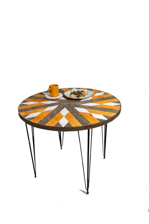 Ekinokshome Masa Ahşap Bahçe, Balkon, Mutfak Yemek Masası, Çalışma, Ofis, Ev, Iç Mekan,dış Mekan-turuncu K.meşe