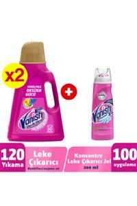 Vanish Kosla Gold Çamaşır Leke Çıkarıcı Sıvı 2x3000 ml Renkliler+ Ön Işlem Leke Çıkarıcı Jel 200 ml