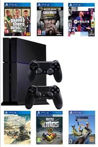 e&e Sony Playstation 4 Parlak Kasa 500 Gb +yenilenmiş + 2. Ps4 Kol + Gta 5 +fıfa21