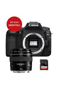 Canon EOS 90D Body Fotoğraf Makinesi + 85mm Lens Seti (SD Kart Hediyeli) (Canon Eurasia Garantili)