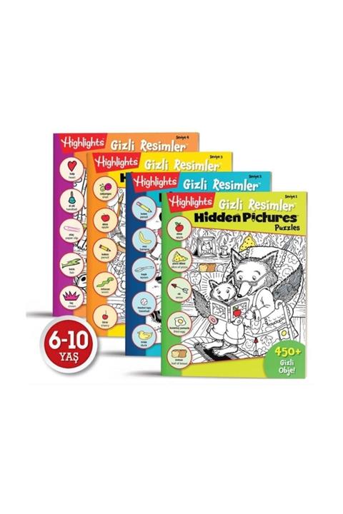 Dikkat Atölyesi Yayınları Hidden Pictures Gizli Resimler (4'lü Set)