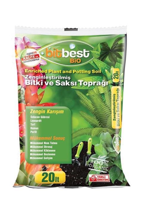 BİTBEST Solucan Gübreli Bitki Ve Saksı Toprağı 20 lt