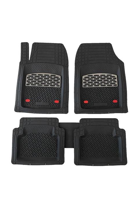 SAFİR Dacia Duster Uyumlu Universal Derin Havuzlu Paspas Krom Karbon