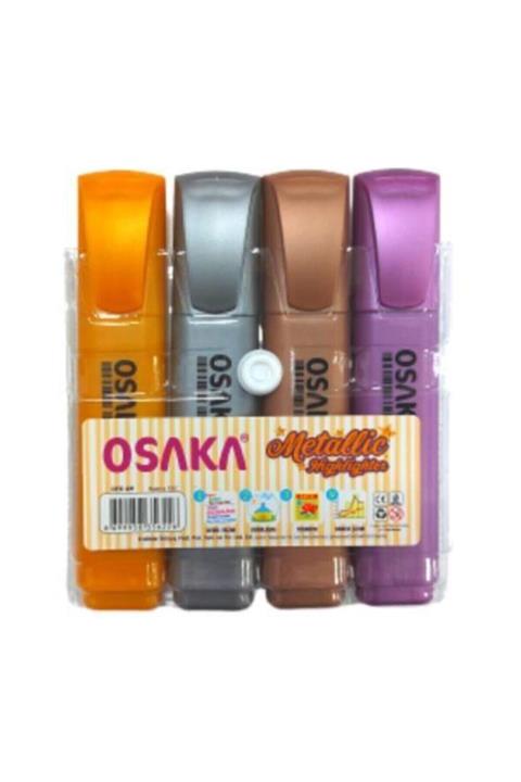Osaka Metalik Fosforlu Kalem 4 Adet (PAKET) F.k
