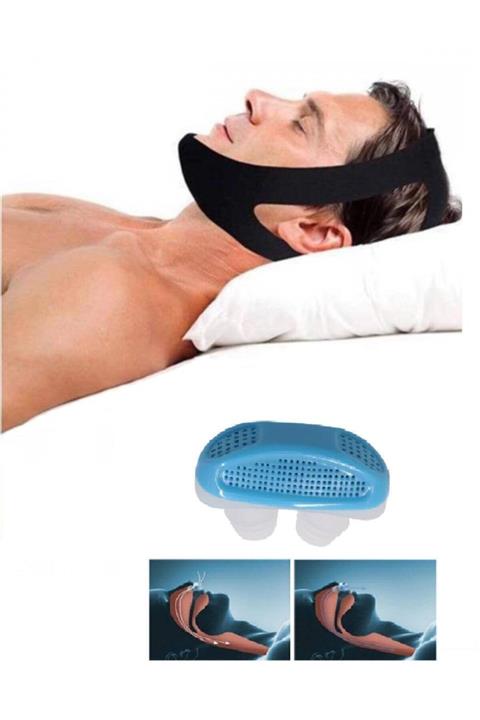 BeeMarket 1 Adet Horlama Azaltıcı Burun Aparatı 1 Adet Kafa Bandı Seti