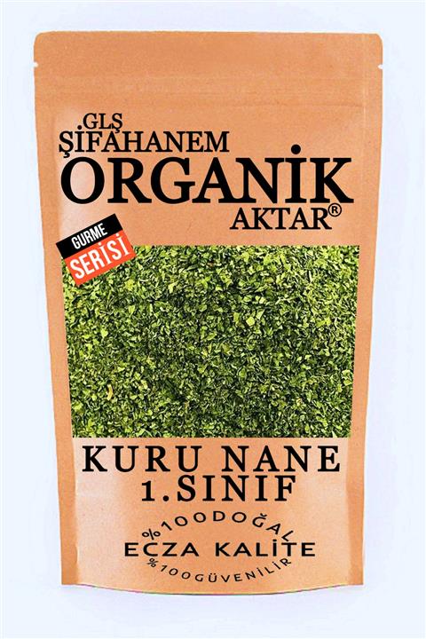 GLŞ ŞİFAHANEM ORGANİK AKTAR Kuru Nane Antep Nanesi Yeni Mahsül Taptaze Mis Gibi 750gr