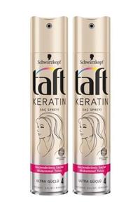 Taft Keratin Ultra Güçlü Saç Spreyi 250 Ml X 2