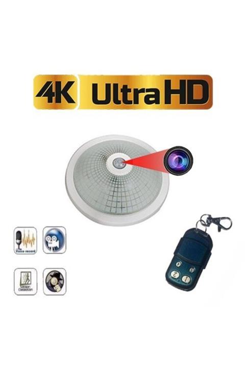 Filonline Uzaktan Kumandalı Bakıcı Tavan Led Armatür 1080p Full Hd Gece Görüşlü Sensörlü Kamera