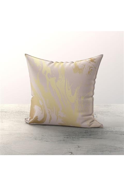 Beshick Gold Metalik Kırlent Kılıfı