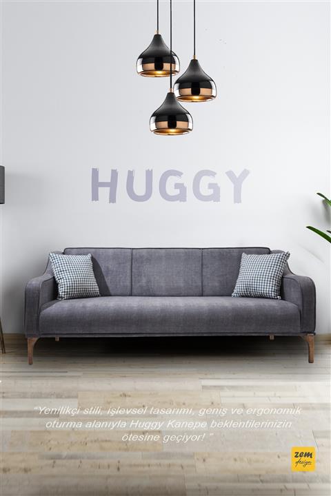 Zem Huggy  Gri Koltuk