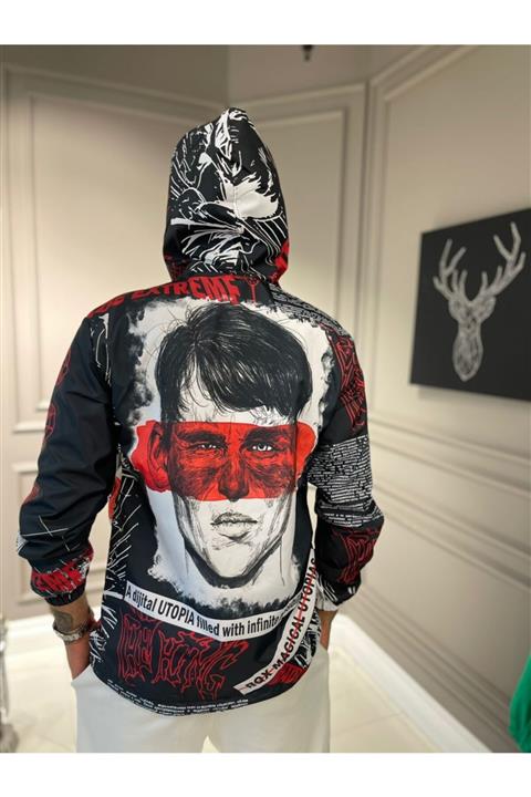 MARSBURADA Siyah Utopia Yağmurluk