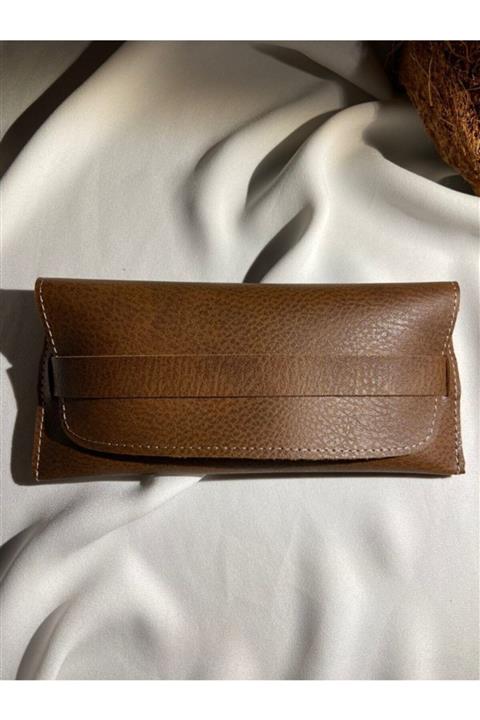GEBBS STORE Unisex Kahverengi Gözlük Kılıfı